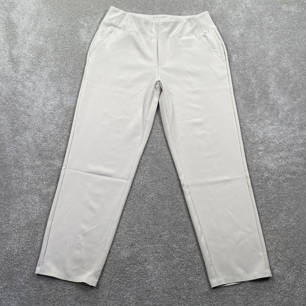 IBKUL Mens 70000 Knit Ankle Pant Stone Grey Size 12 Pull On Golf Casual New